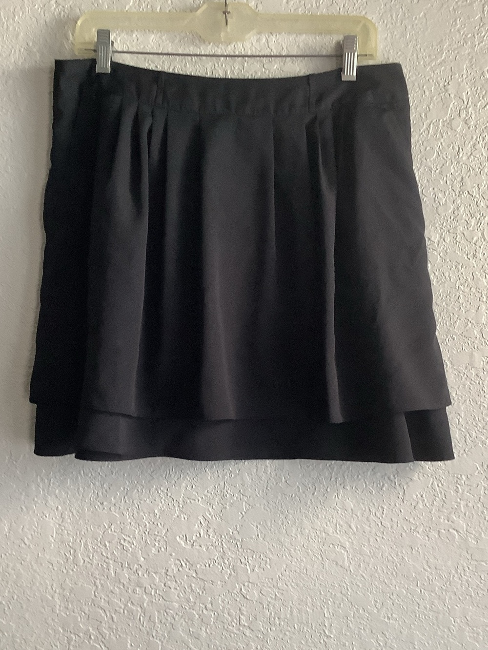 Elle Black Tiered Mini Skirt